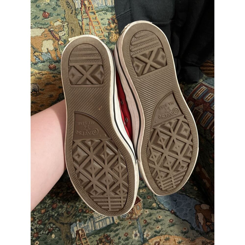 Converse 3 Straps Red Sneakers Women’s 7 - Picture 3 of 9